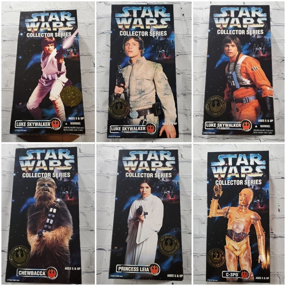 💙NIB Vintage Star Wars Collector Series Luke vs Wampa Figures - Picture 12 of 12